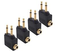 Cpolebev 4 Pack Adattatore per Cuffie da Aereo, Adattatori per Cuffie da Aereo Della Compagnia Aerea, Jack da 3,5 M Placcato