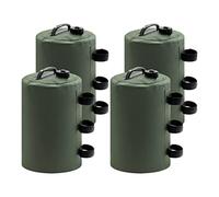 Cpolebev 4 Pesi per Acqua Un Baldacchino, Pesi per Acqua per da 10 Litri Pesi per Baldacchino per Impieghi Gravosi Accessori per Leggings per Tende (Verde)