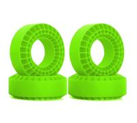 Cpolebev 4 Pezzi 1.9 Pollice Silicone Rubber Tire Wheels Insert Foam per 1/10 RC Crawler Car TRX4 per Axial SCX10 PRO/Capra /GEN8/MST Verde