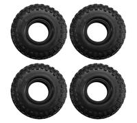 Cpolebev 4 Pezzi 120 mm 1,9 Pollici Pneumatici in Gomma per Ruote per Auto Cingolate RC 1:10 Axial SCX10 90046 AXI03007 TRX4 Redcat Gen8