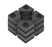 Cpolebev 4 Pezzi Anti Pad Silent Skid Raiser Mat Supporto per Asciugatrice Frigorifero 11,5 cm