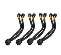Cpolebev 4 Pezzi CPU 8 Pin Splitter ATX CPU 8 Pin Femmina A Doppio 8 (4 + 4) Pin EPS 12 V per Adattatore di Alimentazione Della Scheda Madre