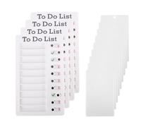 Cpolebev 4 Pezzi da List Memo Board Rimovibile Message Board Plastic RV Planner Personale con 8 Carte