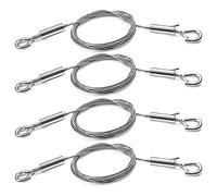 Cpolebev 4 Pezzi di Filo Regolabile per Appendere Quadri In Acciaio Inossidabile per Impieghi Gravosi con Cornice per Specchio - X 1,5 mm