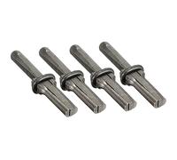Cpolebev 4 Pezzi di Mannaie per Pietra, Cunei, Tagliapietre, Strumenti per Rompere la Pietra, Scalpelli In, Set di Utensili Manuali Durevoli e Facili da Usare