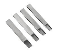 Cpolebev 4 Pezzi di Strumento per Punzonatura In Pelle 7mm 8mm 9mm 10mm Strumento di Punzonatura per Slot per Tessitura Taglierina per Modelli Tessuti A Mano Fai da Te