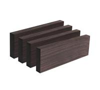 Cpolebev 4 Pezzi di Tavola Grezza In Legno di Ebano per Accessori Chitarra Elettrica Fai da Te, Chitarra Musicale, Chitarrista 120 * 40 * 10mm