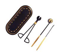 Cpolebev 4 Pezzi Kit per La Cura delle Candele, Taglierino per Stoppini per Candele, Estintore per Candele, Mestolo per Stoppini, Set di Accessori per Candele