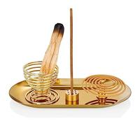 Cpolebev 4 Pezzi Porta Incenso, Porta, Porta Incenso Raccoglicenere per Bastoncini di Incenso/Incenso A Bobina/Coni di Incenso, per Sala Meditazione Yoga