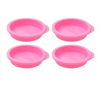 Cpolebev 4 Pezzi Stampi per Uova per Friggitrice Ad Aria Stampi per Uova in Silicone per Friggitrice Ad Aria Padella per Uova per Coperchi per Muffin, Toast, Accessori Antiaderenti per Friggitrice Ad