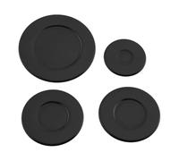 Cpolebev 4 Pezzi Tappo Bruciatore A Gas per Piano Cottura 55 mm 75 mm 100 mm per Bruciatore A Gas per Piano Cottura del Forno Tappo Accessori da Cucina Concavo