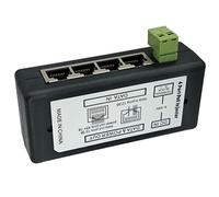 Cpolebev 4 Porte Poe Iniettore per Telecamere a Circuito Chiuso di Sorveglianza IP Power Over Ethernet Adapter Poe Power Adapter