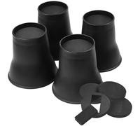Cpolebev 4 Rialzi per Letto da 6 Pollici, Resistenti, Rotondi, per Mobili, per Letto, Scrivania, Tavolo, Divano, Divano, Letto.