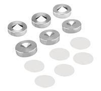 Cpolebev 4 Set da 23,5 mm in Acciaio Inossidabile per Altoparlanti Audio HiFi, Piedini per Piedini con Puntale Isolante, Installazione Facile