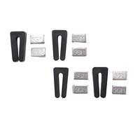 Cpolebev 4 Set di Kit di Bilanciamento Della Pala del Ventilatore da Soffitto il Kit Bilanciamento del Peso del Ventilatore Include Clip di Bilanciamento e Peso 5GM nel Metallo Autoadesivo