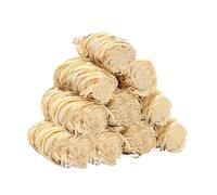 Cpolebev 40 Pezzi Accendifuoco Naturali da 5x2 cm per Camino, Stufa A Pellet e Legna, Focolare, Affumicatore, Barbecue, Ciminiera, Forno A Legna