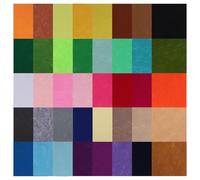 Cpolebev 40 Pz Feltro Tessuto Piazze DIY Feltro Colori Assortiti Tessile Fuzzy Tessuti per Album di Ritagli di Cucito