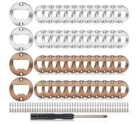 Cpolebev 40 Set di Inserti per Apribottiglie di Birra Kit di per Apribottiglie con Cacciavite per Apribottiglie