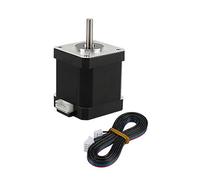 Cpolebev 42 Motore Passo-Passo Altezza 48 mm Motore con Cavi 1000XH2.54 per Parti di Accessori CNC per Estrusore Stampante 3D -Nero