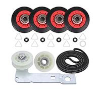 Cpolebev 4392067 Kit di Riparazione 'Asciugatrice e W10837240 Tenditore 'Essiccatore, 279640 Puleggia di Rinvio Compatibile, Sostituisce 4392067VP 80047 587637