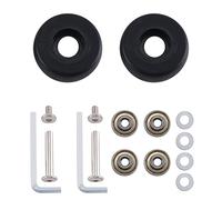 Cpolebev 48 Mm X 18 Mm 1 Paio di Ruote di Ricambio per Valigie per Valigie Ruote di Ricambio per Bagagli di Riparazione Deluxe Nere