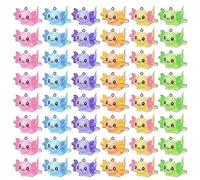 Cpolebev 48 PCS Ciondoli Animali Ciondoli in Resina Axolotl per la Creazione di Gioielli Piccoli Animali in Resina Figure in Resina Ornamento Axolotl in Miniatura Ben Fatto Durevole