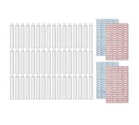 Cpolebev 48 Tubi Vuoti di In Alluminio da 20 Ml per e Conservare la Rimanente con Olio Acrilico con 4 Etichette