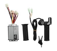 Cpolebev 48V 1000W Scooter Elettrico Controller Motore Spazzolato + Acceleratore Twist Grip Kit Pezzi di Ricambio per Scooter Elettrico Bicicletta E-Bike