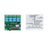 Cpolebev 4CH Tuya WiFi Smart Switch WiFi Switch DIY Timer 85-265V 5V 2.4G WiFi Modulo Domotico per IFTT Home