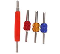 Cpolebev 4Pcs R134 R12 a/C HVAC Condizionatore d'Aria Schrader Strumento per la Rimozione del Nucleo dello Stelo della Valvola (Strumento di Rimozione)