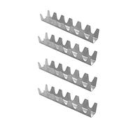 Cpolebev 4Piece W-Shaped Burritos Pancakes Stand Taco Holder Shell Baking Food Rack Acciaio Inossidabile per Lavastoviglie Forno Grill
