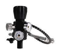 Cpolebev 5/8-18UNF Valvola Cilindro a Doppio Calibro 400Bar 6000PSI Stazione di Riempimento Aria Adattatore di Ricarica Valvola di Ricarica Aria con Tubo Flessibile