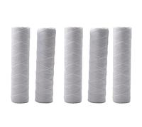 Cpolebev 5 Micrometri 10 X 2.5 Pollici Cartuccia Filtro Acqua Sedimenti Avvolti Stringa Filtrazione Sedimenti Casa Intera, Sostituzione Universale per Alloggiamento Ro 10 Pollici