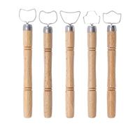 Cpolebev 5 Pezzi Fai da Te in Ceramica per Modellare Strumenti di Lavorazione Tazza da tè Acqua Bicchiere Manico Intaglio Raschietto