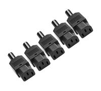 Cpolebev 5 Pezzi IEC C13 Connettore Alimentazione C13 Connettore Alimentazione Femmina Adattatore Alimentazione Presa Alimentazione A 3 Pin Adattatore Alimentazione CA 250 V 10 A