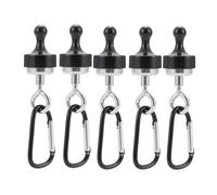 Cpolebev 5 Pezzi Moschettone Magnetico Clip A Scatto Tipo D Fibbia di Blocco da Esterno Baldacchino Fibbia Appesa Ganci Fermagli Durevole Facile Installazione