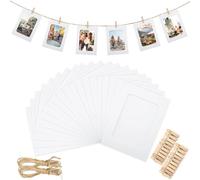 Cpolebev 50 Cornici di Carta per Cornici di Carta da 4x6 Pollici, Kit DIY per Appendere Foto in Cartone per Casa, Ufficio e Scuola