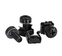 Cpolebev 50, e Rondelle per Gabbia per Montaggio su Rack per Computer M6x16mm per Server con Montaggio su Rack