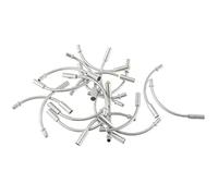 Cpolebev 50 Pezzi Bici Pieghevole Ciclismo V Brake Noodle Linear Pull Guida Tubo 90 Gradi Parti Freno Bicicletta