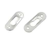 Cpolebev 50 Pezzi Ganci per Quadri 42 mm X 16 mm Elementi di Fissaggio in Metallo per Foro della Serratura per Cornice per Foto Kit di Parti per Mobili per Mobili
