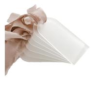 Cpolebev 50 Pezzi In Acrilico Satinato per Matrimonio, Segnaposto Vuoto, Trasparente, Etichetta Regalo, Targhetta con Nome, Tabella Dei Posti, Segnaposto DIY per La Festa