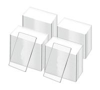 Cpolebev 50 Pezzi in Acrilico Trasparente Segnaposto da Tavolo Matrimonio Rettangolo Biglietti da Visita Nomi Etichetta Festa di Compleanno Kit Fai da Te