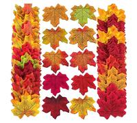 Cpolebev 500 Foglie di Acero di Seta Artificiale Foglie Autunnali Fai da Te Fatto A Mano Scrapbooking Autunno Autunno Decorazione di Nozze Facile da Usare Colore