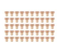 Cpolebev 50Pc Tappi per Bottiglie di Vino Tappi di Sughero un Forma di T per Vino Tappi per Vino Tappi per Vino Riutilizzabili Tappi per Vino nel Legno e Gomma
