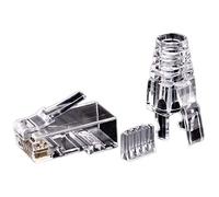 Cpolebev 50PZ Cat6 RJ45 Connettore UTP Ethernet Jack 8P8C Rete Cat 6 Spine Modulari con Tappi RJ45 da 6,5 Mm