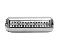 Cpolebev 50W 42 LED Luce di Poppa per Barche nel Acciaio Inossidabile Impermeabile Marine Boat Subacquea Pontoon Lampada di Poppa Universale,Blu