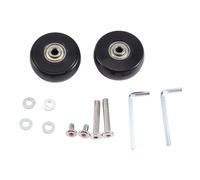 Cpolebev 50X22mm Set di 2 Valigie per Bagagli Parti di Ricambio Accessori Ruote, Ruote Girevoli In PU Cuscinetti In Acciaio al Carbonio Kit di Riparazione