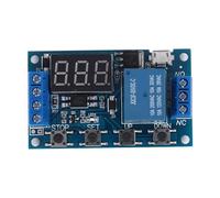 Cpolebev -521 Digital Time Delay 1 Way Relay Trigger Cycle Timer Delay Switch Circuit Board Timing Control Module