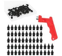 Cpolebev 56PCS 1/4 di Pollice in Acciaio al Carbonio Track Spikes Sostituzione con Punte Chiave Strumento Punte per Scarpe Punte da per Scarpe Sportive