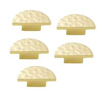 Cpolebev 5Pacchetto di Pomelli per Mobili In Massiccio, Pomelli Semicircolari per Cassetti, Maniglie In Martellato per Cassettiere, per Mobili Resistente e Facile da Installar